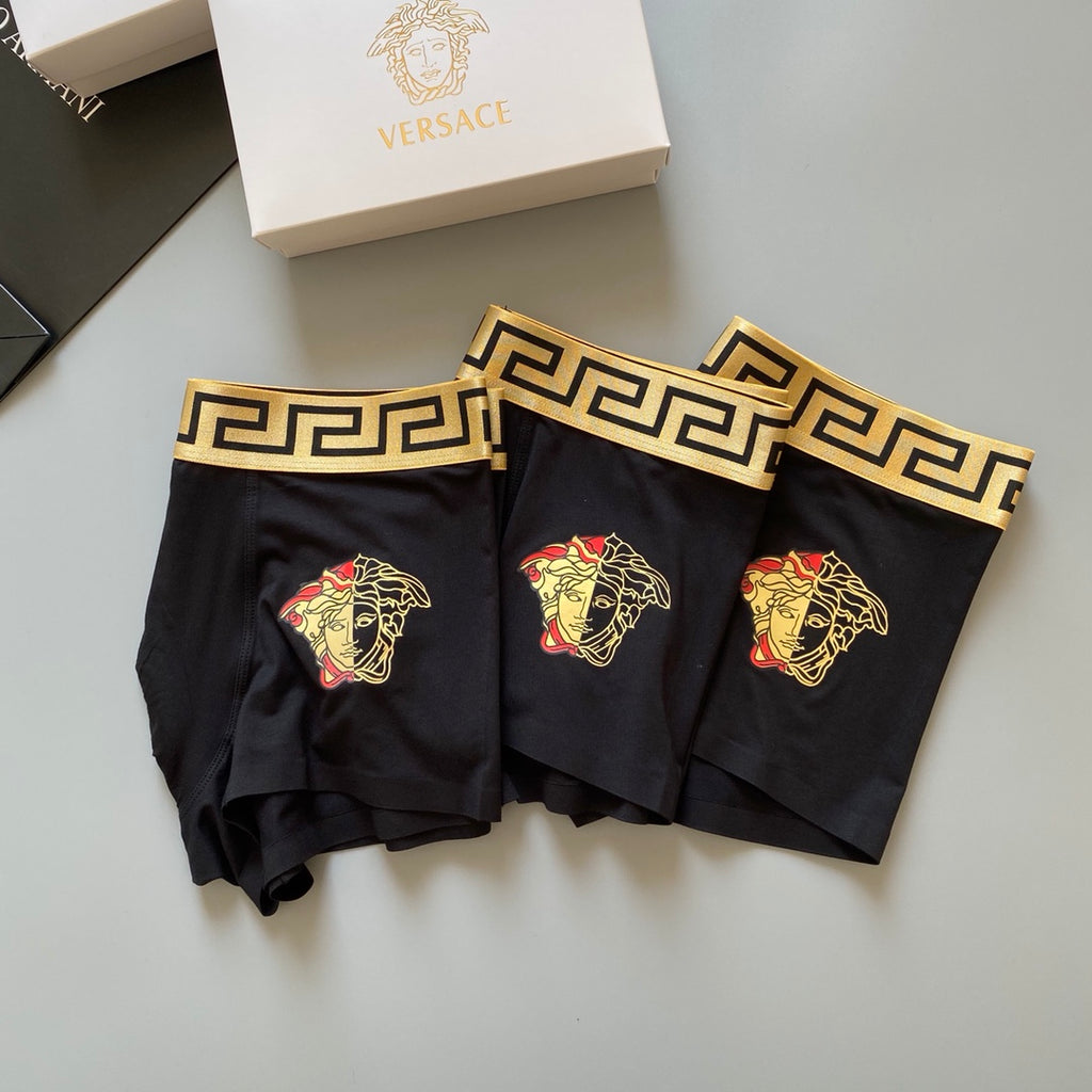 Versace Modal Men's Boxer Briefs - 3-Piece Box