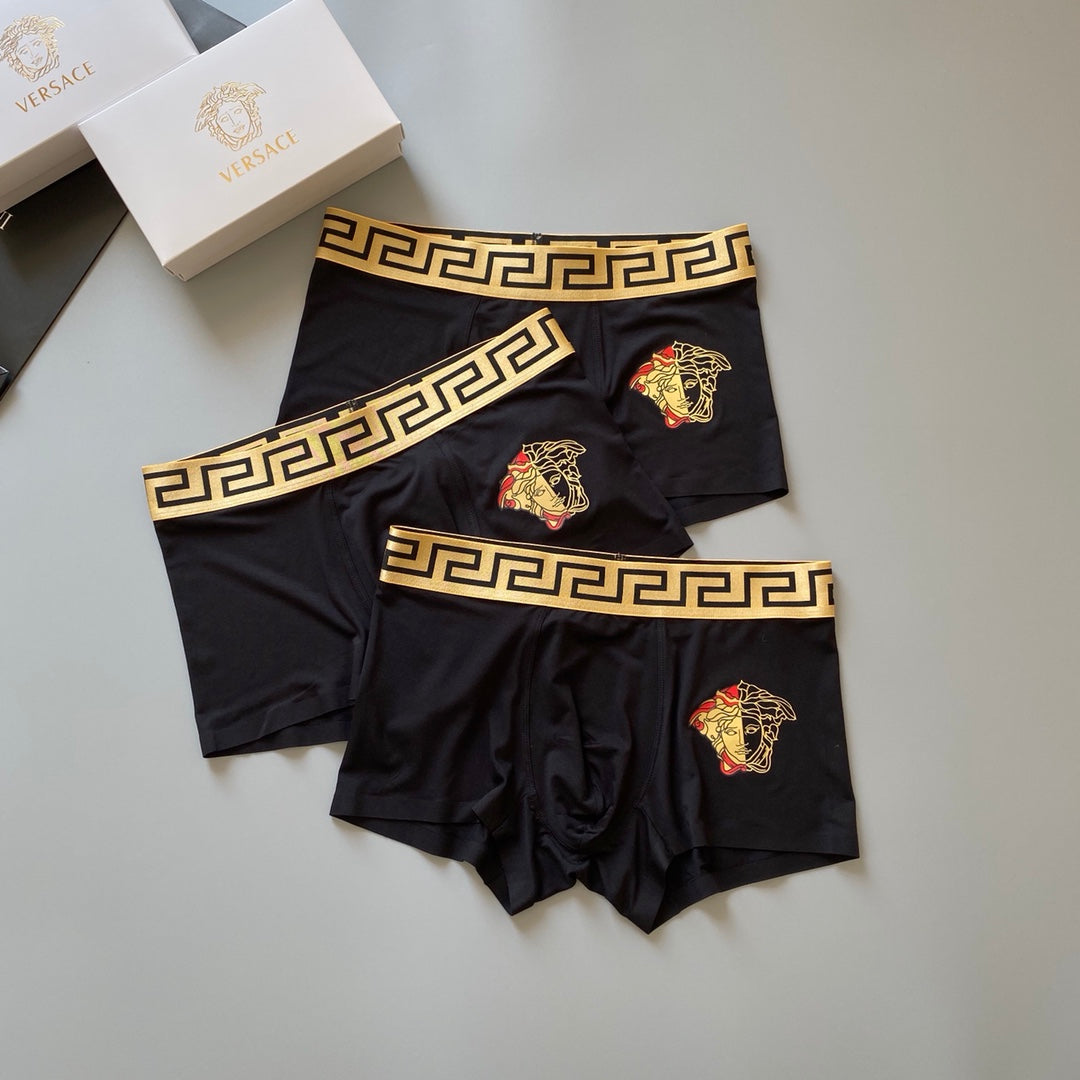 Versace Modal Men's Boxer Briefs - 3-Piece Box