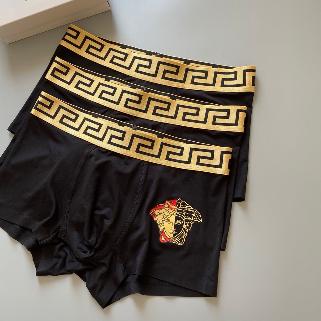 Versace Modal Men's Boxer Briefs - 3-Piece Box