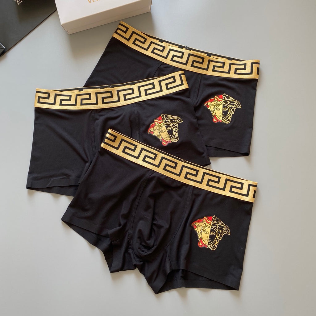 Versace Modal Men's Boxer Briefs - 3-Piece Box