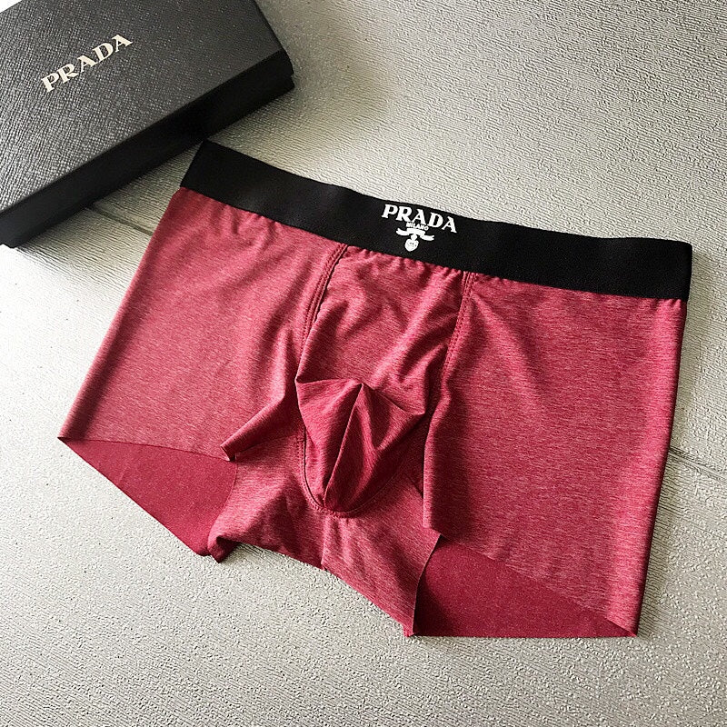Prada Visible Colour, Waistband And Emblem Details Men's Boxer Briefs - 3-Piece Box
