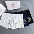Versace Clean Logo Waistbands Men's Boxer Briefs - 3-Piece Box