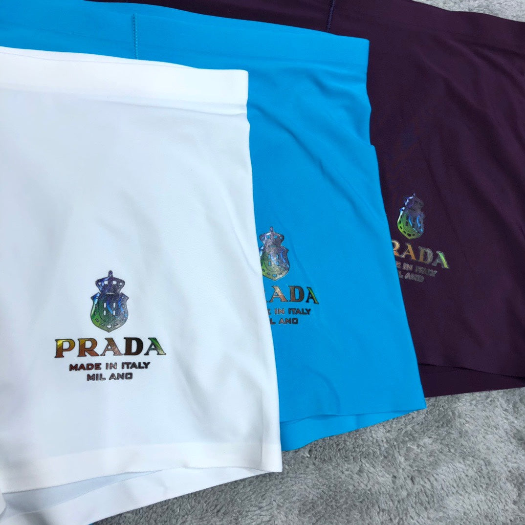 Prada Contrast Logo Waistbands Men's Boxer Briefs - 3-Piece Box