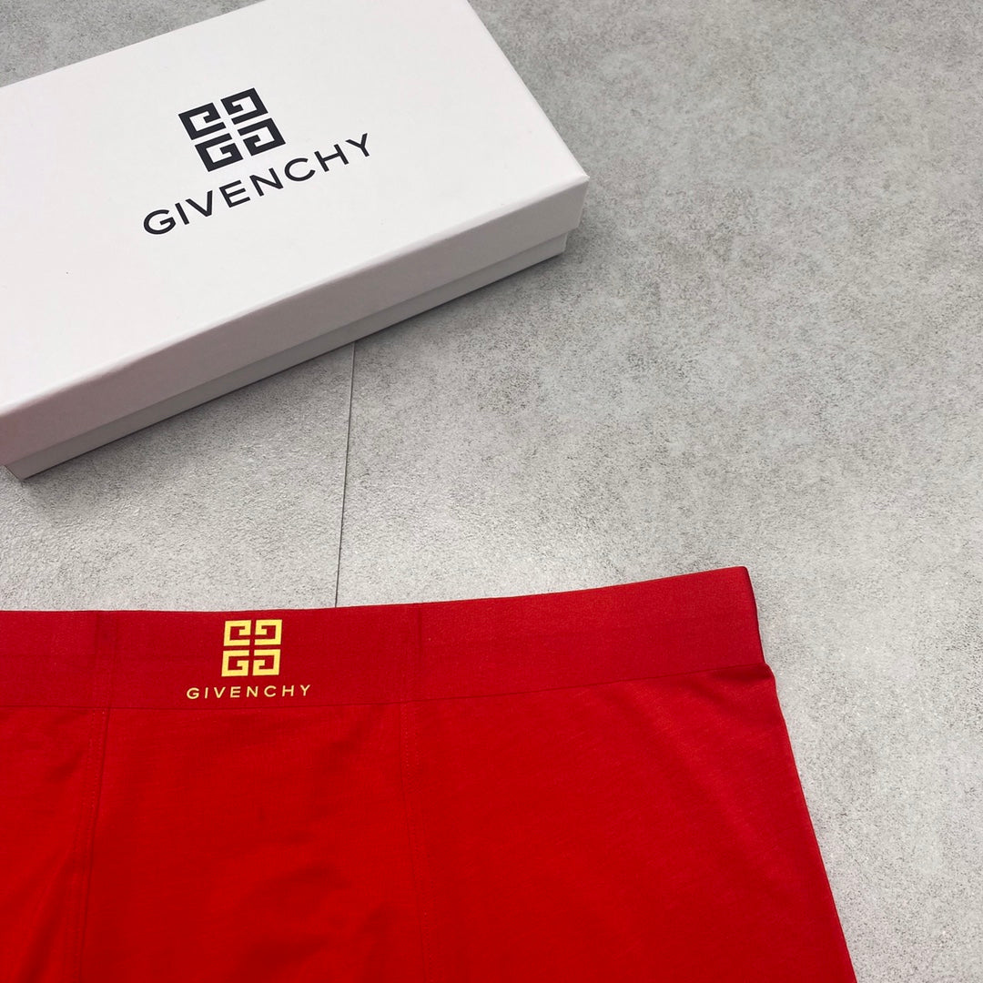 Givenchy Gold Emblem Details Men's Boxer Briefs - 3-Piece Box