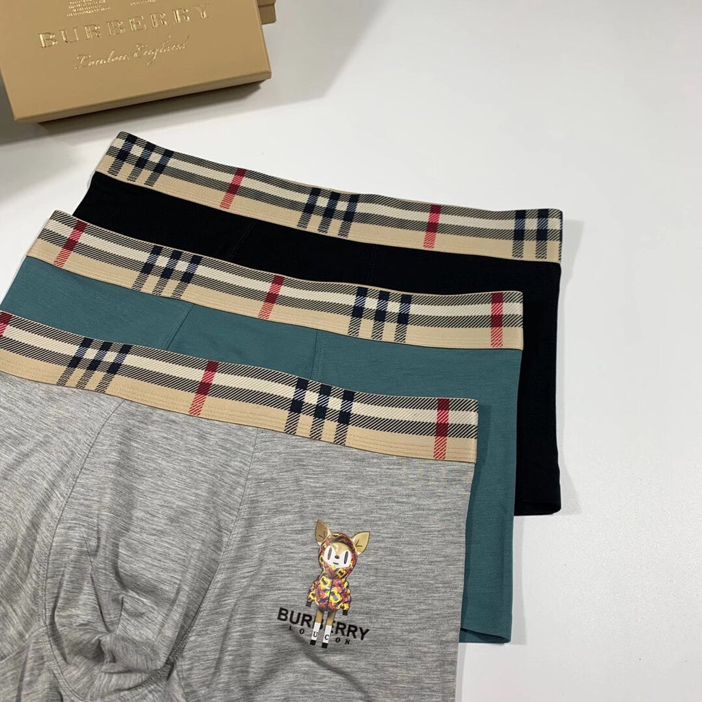 Burberry Modal Men's Boxer Briefs - 3-Piece Box
