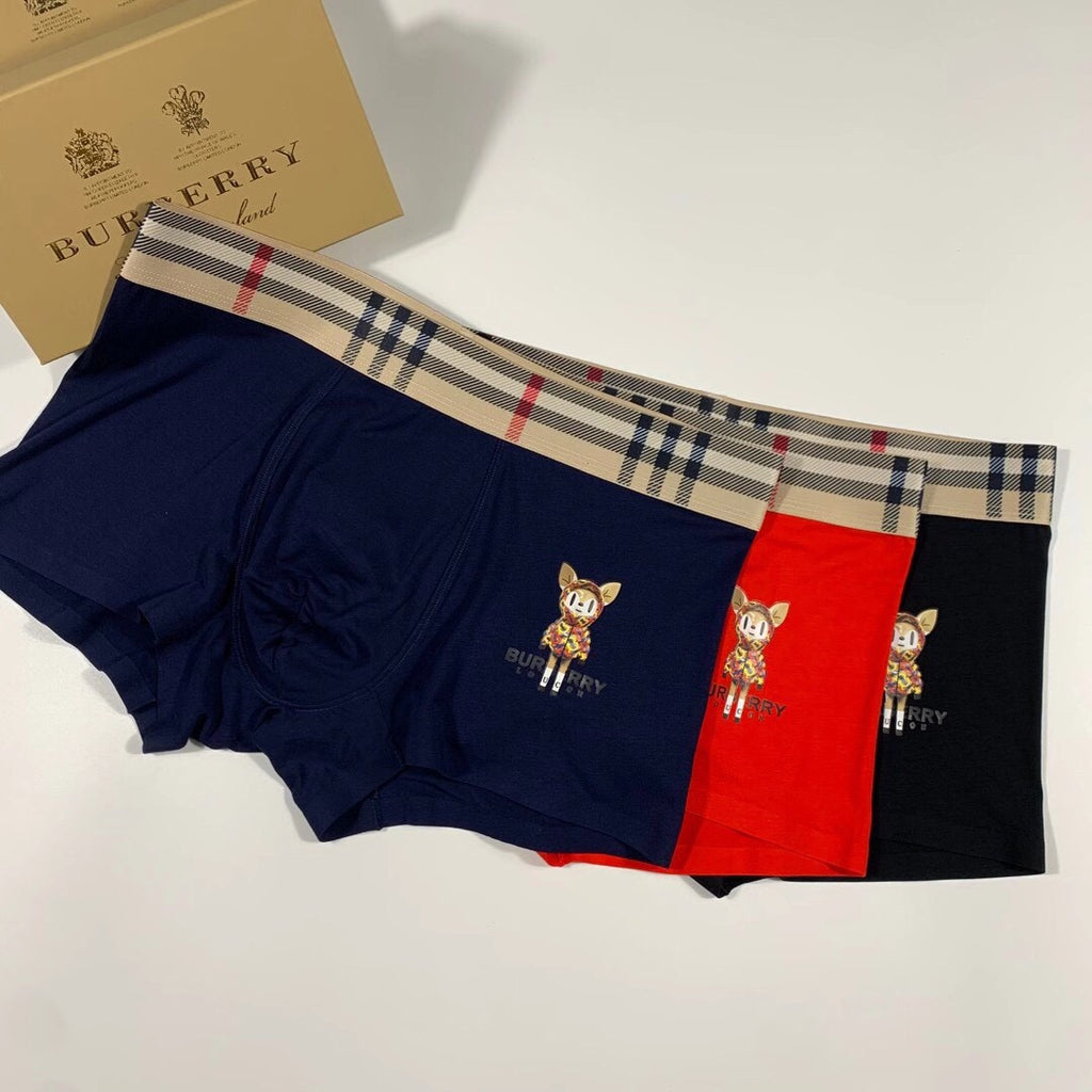Burberry Modal Men's Boxer Briefs - 3-Piece Box