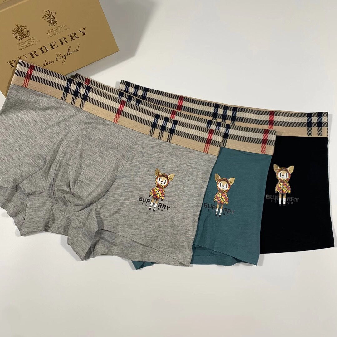 Burberry Modal Men's Boxer Briefs - 3-Piece Box