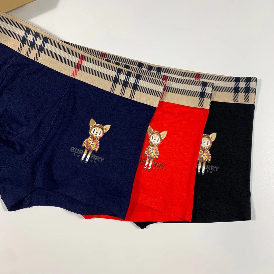 Burberry Modal Men's Boxer Briefs - 3-Piece Box