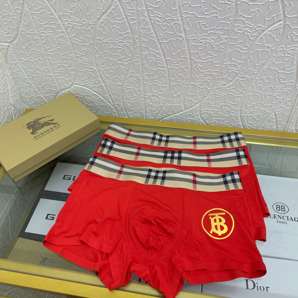 Burberry Modal Men's Boxer Briefs - 3-Piece Box