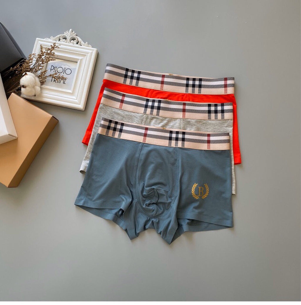 Burberry Modal Men's Boxer Briefs - 3-Piece Box