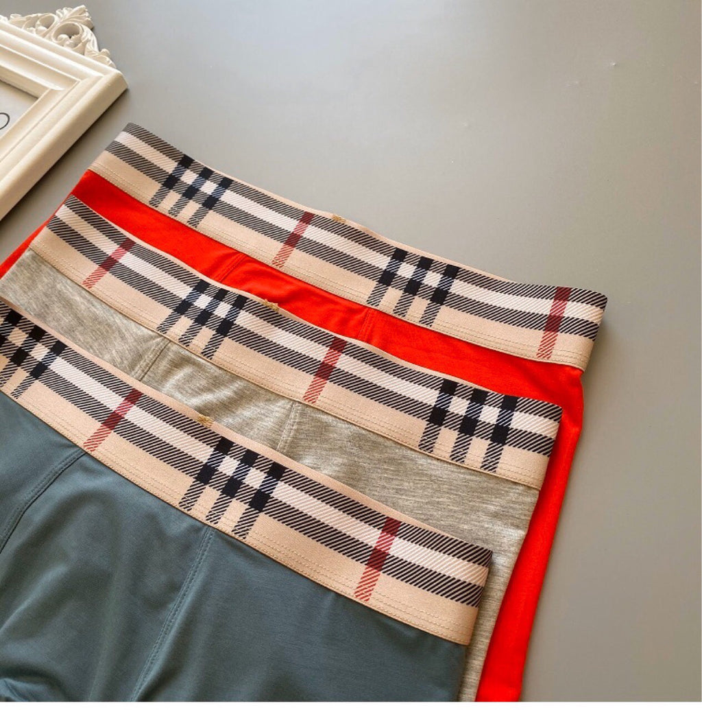 Burberry Modal-Blend Logo Detail Men's Boxer Briefs - 3-Piece Box