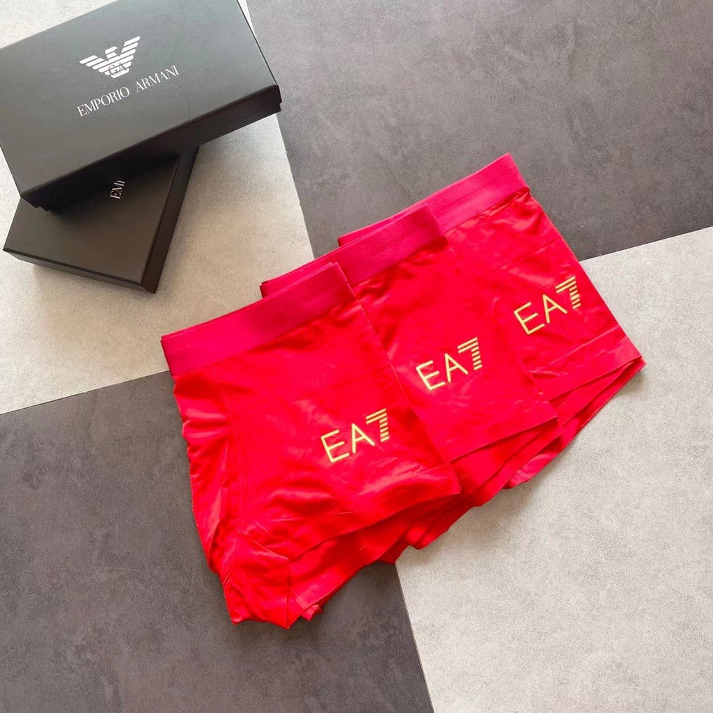 Armani Ea7 Waistbands Men's Boxer Briefs - 3-Piece Box