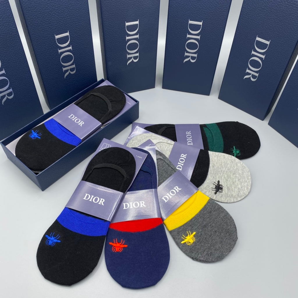 Dior Short Socks - 5-Pair Pack