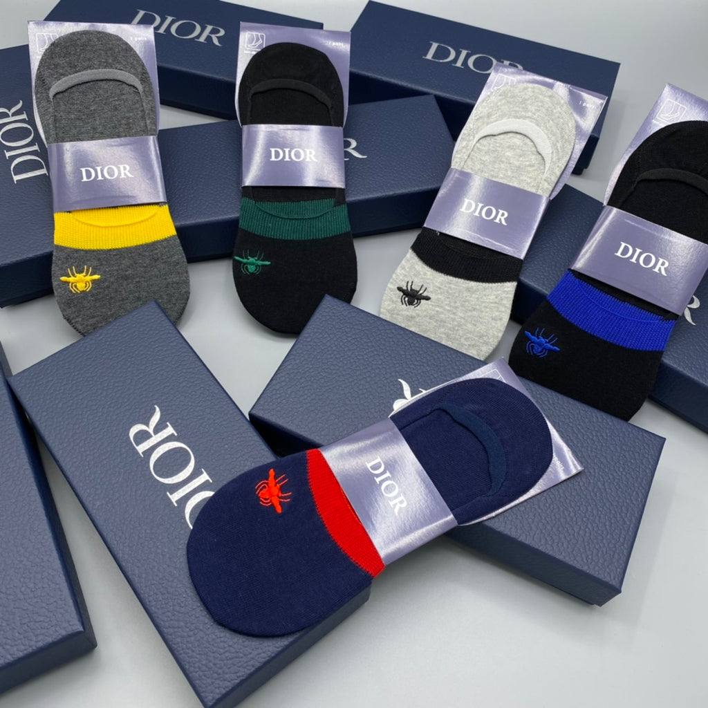 Dior Short Socks - 5-Pair Pack