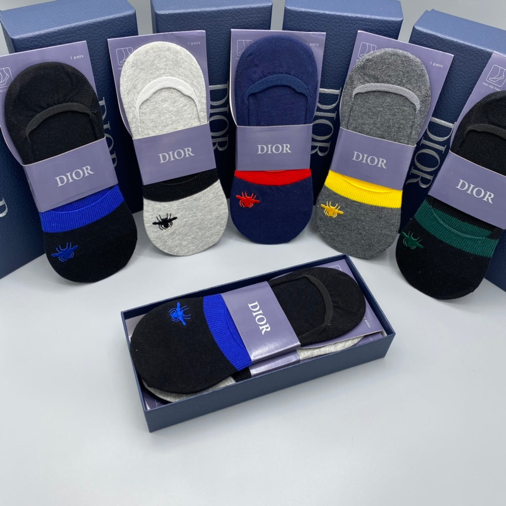 Dior Short Socks - 5-Pair Pack