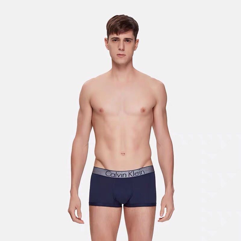Calvin Klein Modal-cotton blend Visible Colour, Waistband And Emblem Details Men's Boxer Briefs - 3-Piece Box