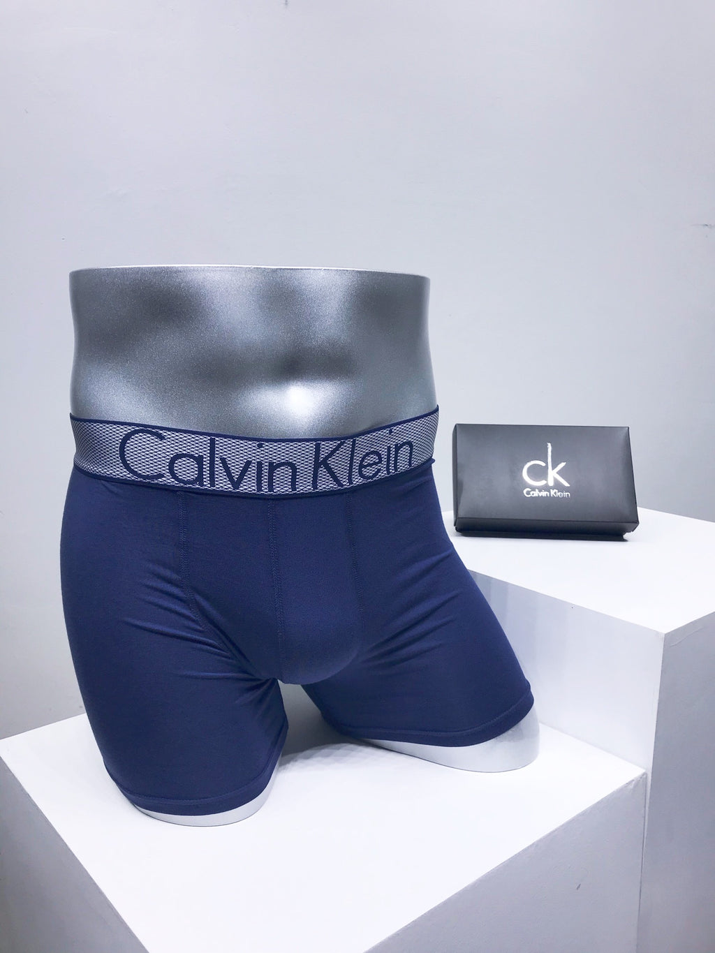 Calvin Klein Modal-cotton blend Visible Colour, Waistband And Emblem Details Men's Boxer Briefs - 3-Piece Box