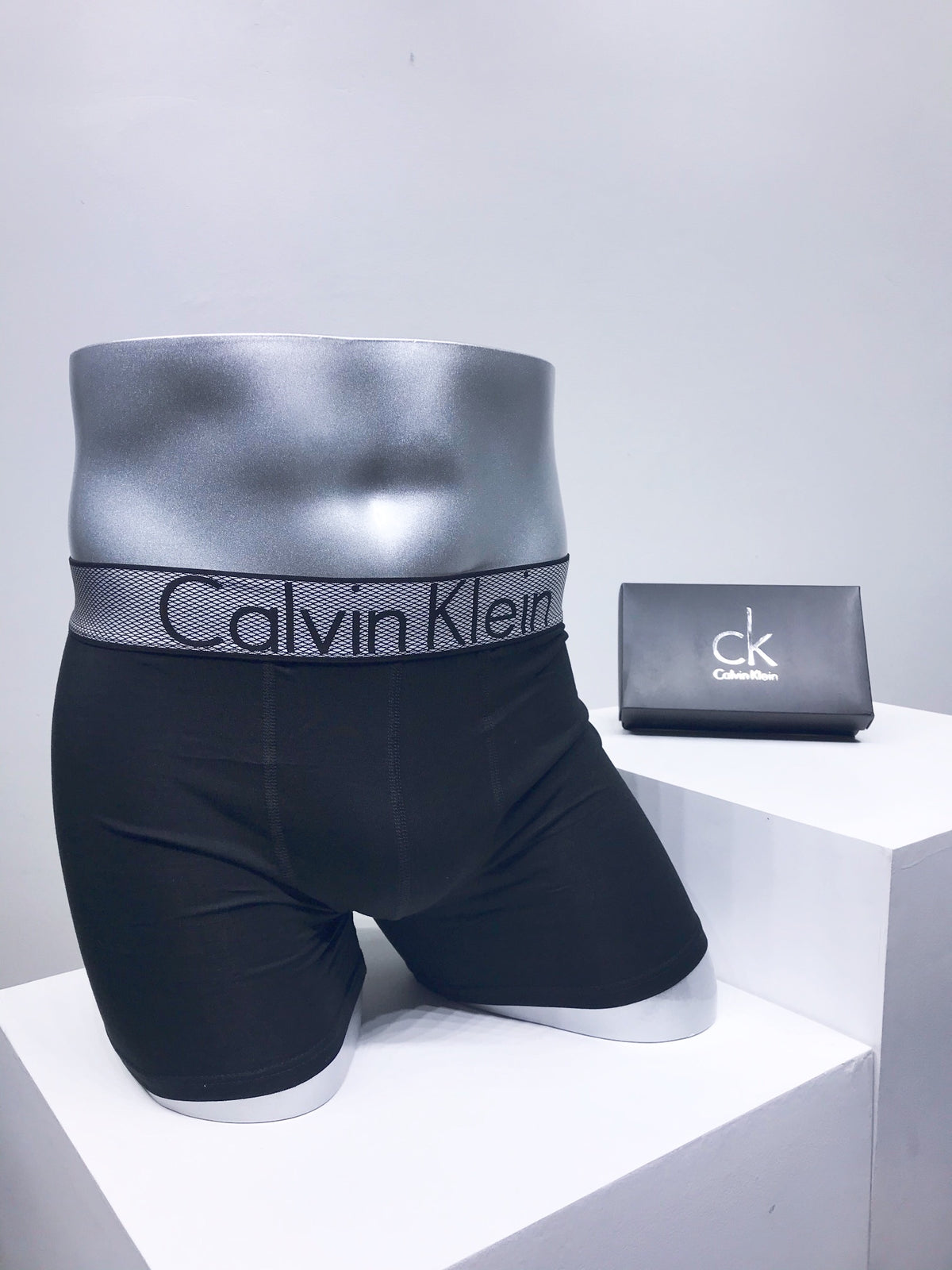 Calvin Klein Modal-cotton blend Visible Colour, Waistband And Emblem Details Men's Boxer Briefs - 3-Piece Box
