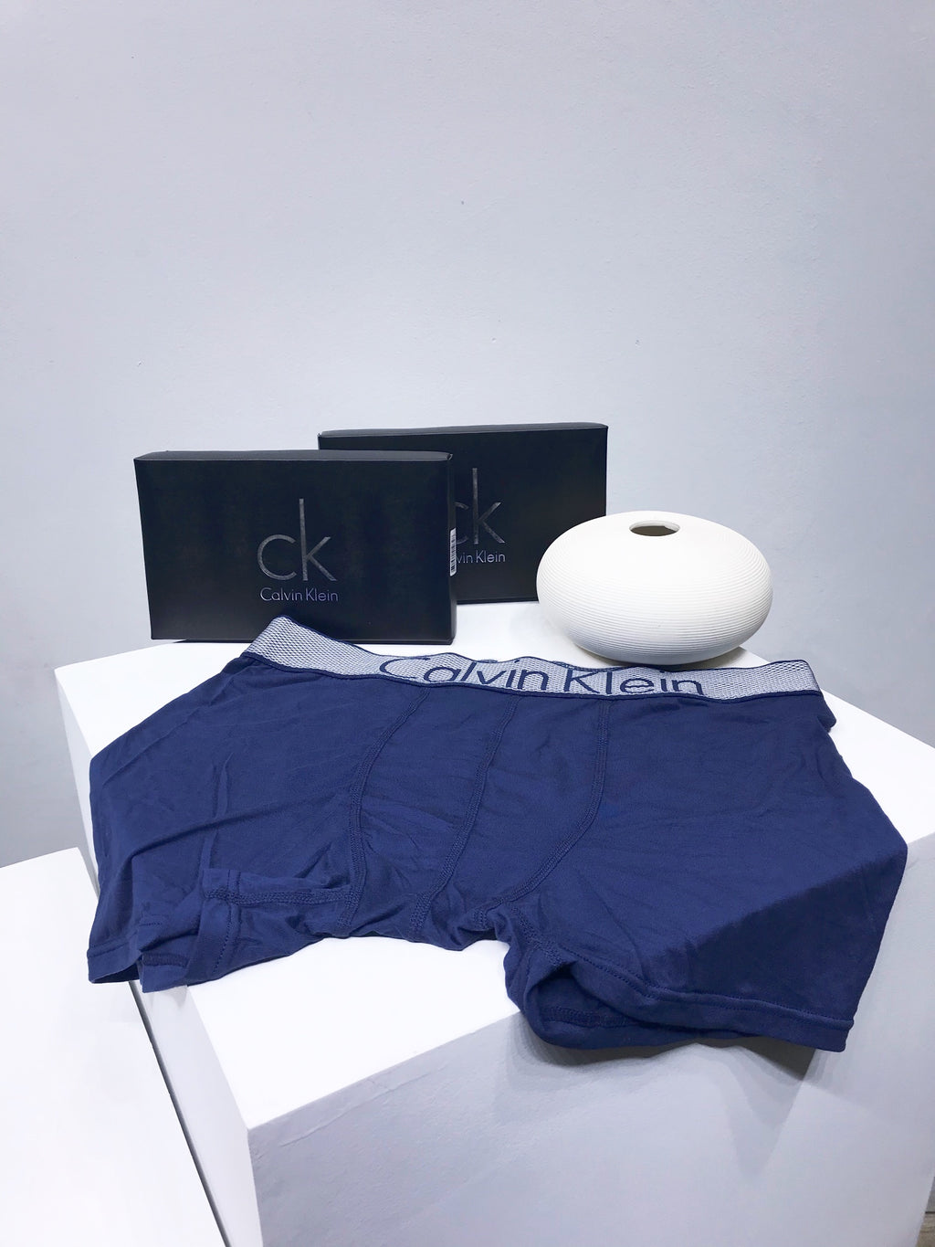 Calvin Klein Modal-cotton blend Visible Colour, Waistband And Emblem Details Men's Boxer Briefs - 3-Piece Box