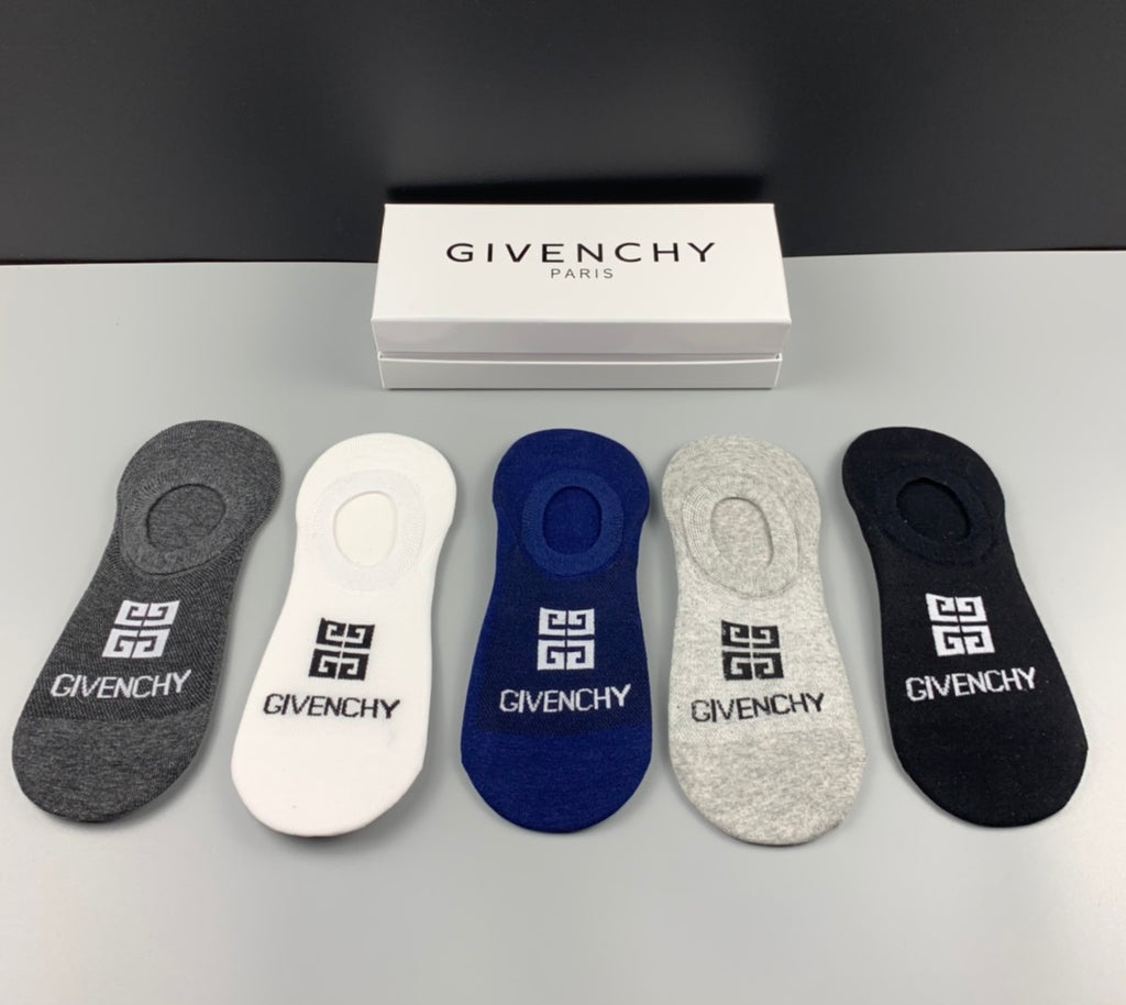 Givenchy Cotton Short Socks - 5-Pair Pack