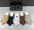 Balenciaga Repeated Wordmarks Ankle Socks - 5-Pair Set