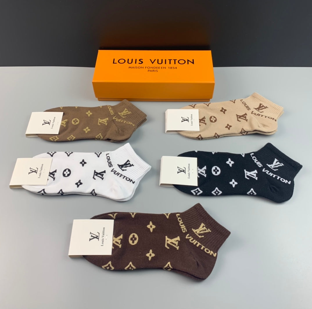 Louis Vuitton Cotton Socks - 5-Pair Pack