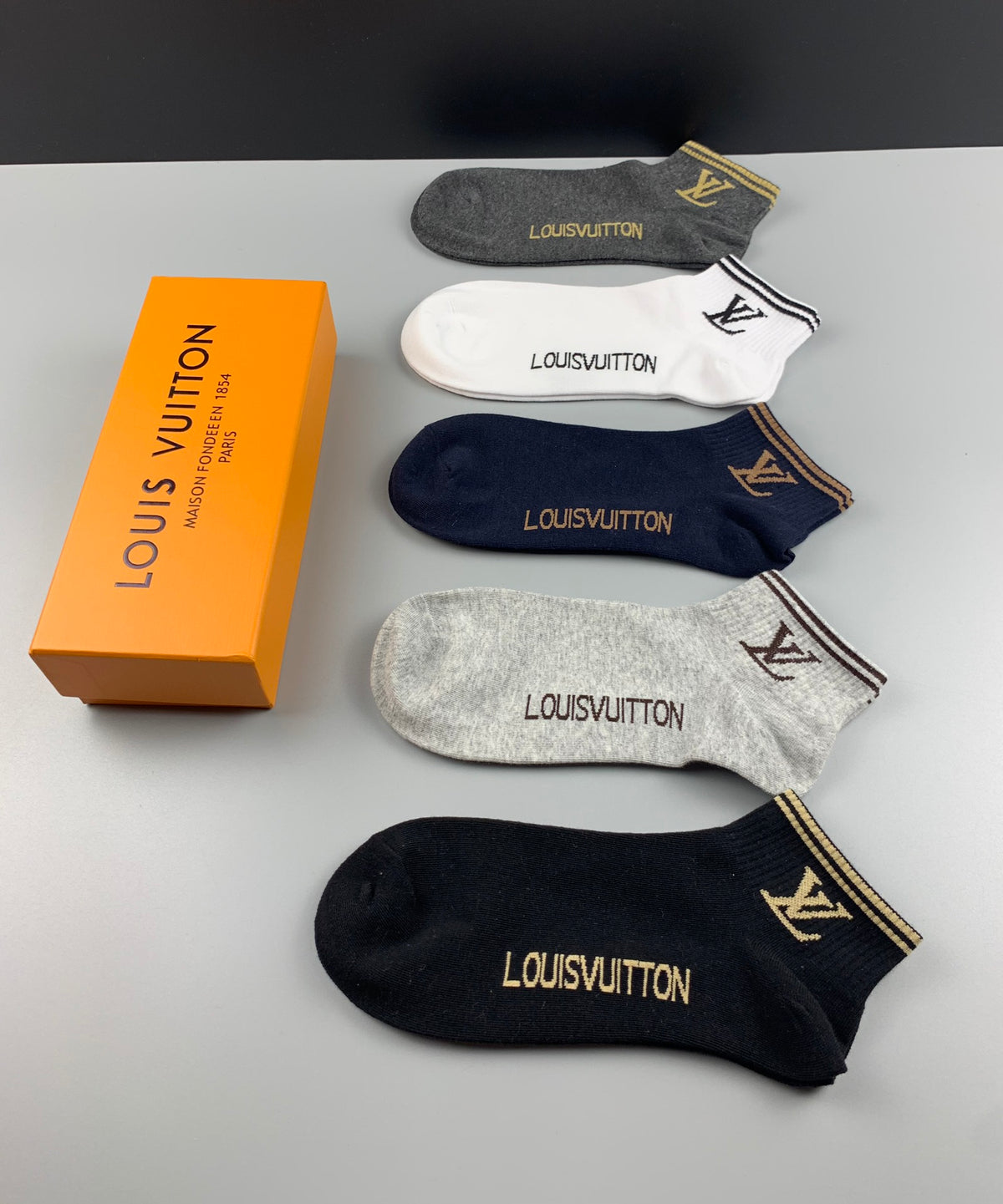 Louis Vuitton Cotton Short Socks - 5-Pair Pack