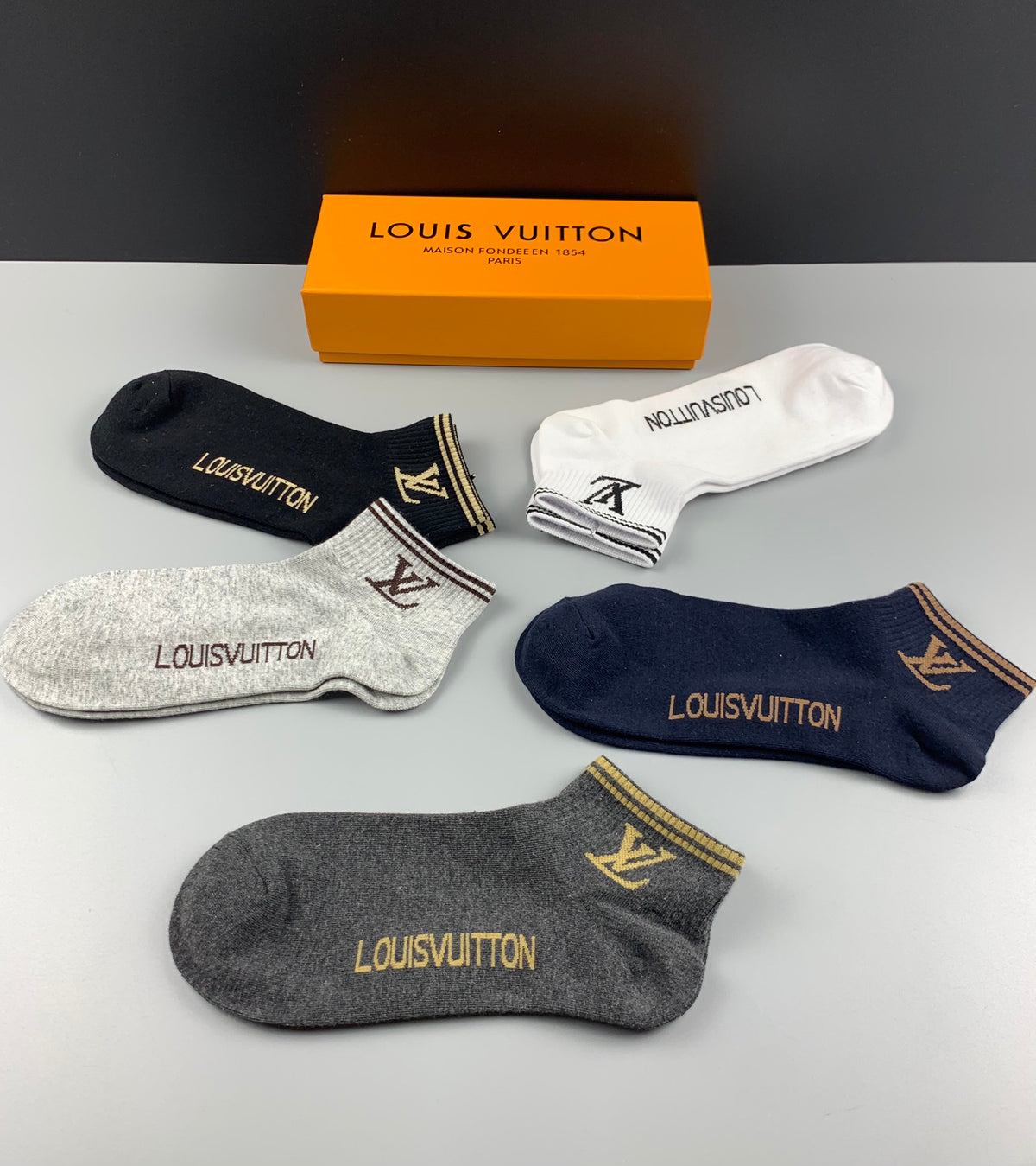 Louis Vuitton Cotton Short Socks - 5-Pair Pack