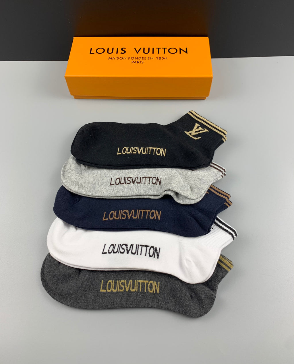 Louis Vuitton Cotton Short Socks - 5-Pair Pack