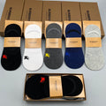 Burberry Small Horse Motifs No-Show Socks - 5-Pair Set