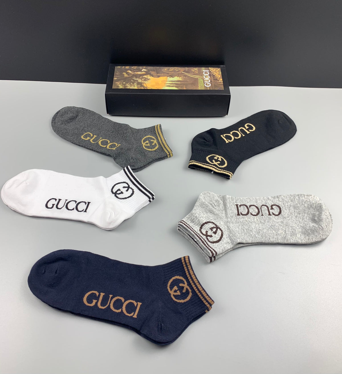 Gucci Cotton Short Socks - 5-Pair Pack