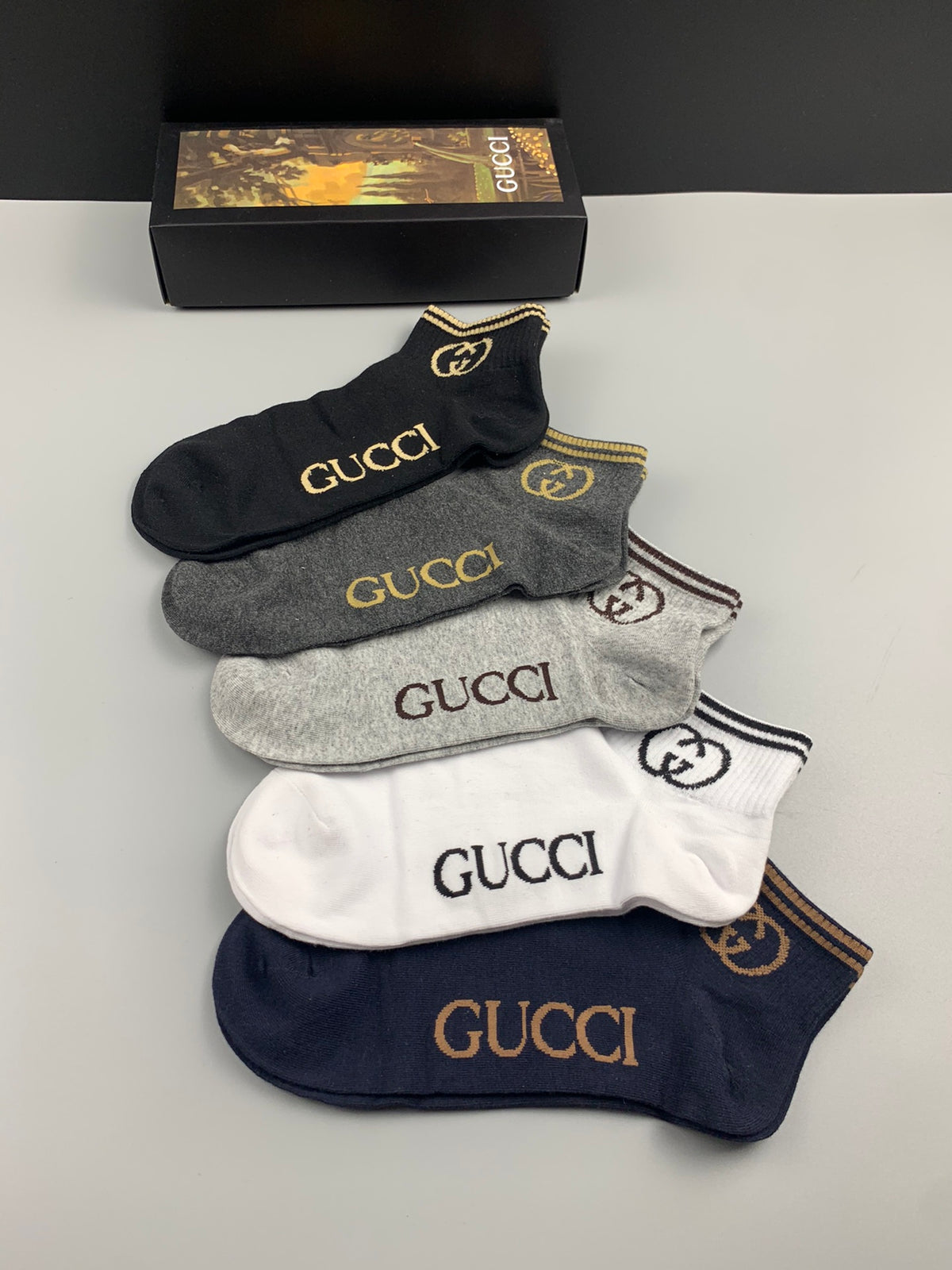 Gucci Cotton Short Socks - 5-Pair Pack