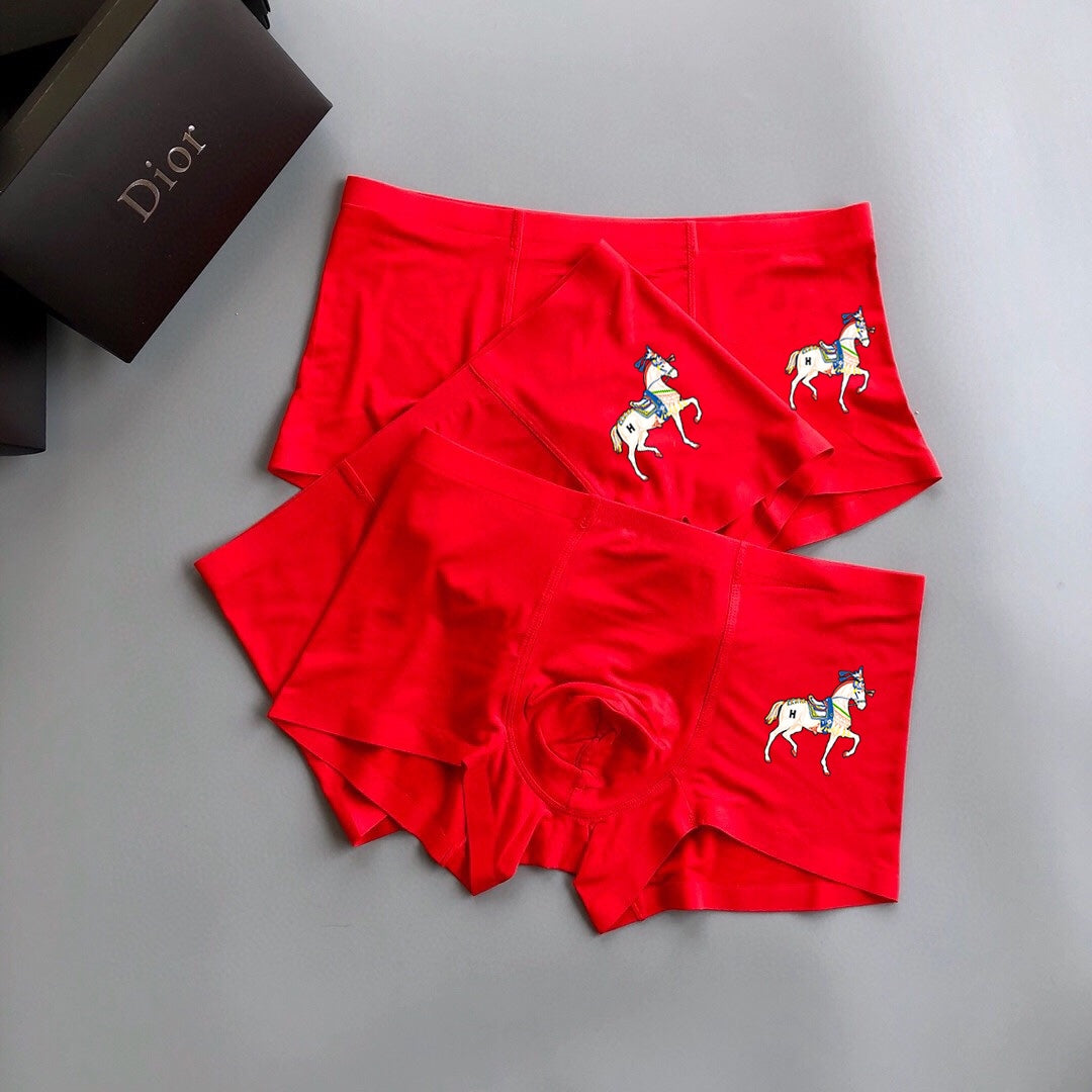 Hermes Modal Men's Boxer Briefs - 3-Piece Box