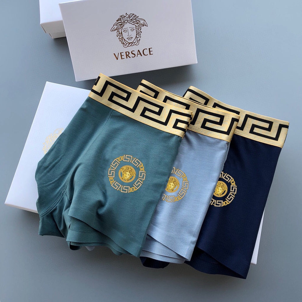 Versace Heritage Crest Boxer Briefs 3-Piece Box Collection