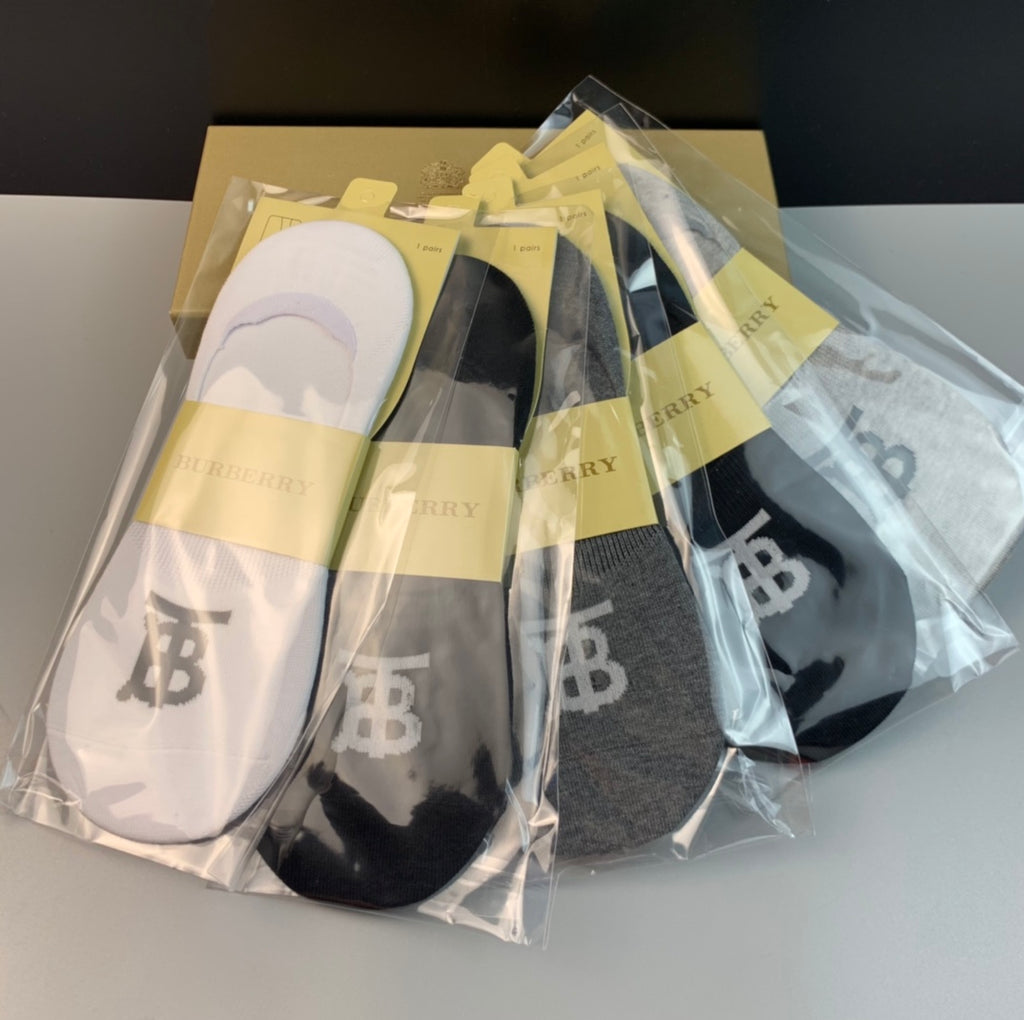 Burberry Cotton Short Socks - 5-Pair Pack