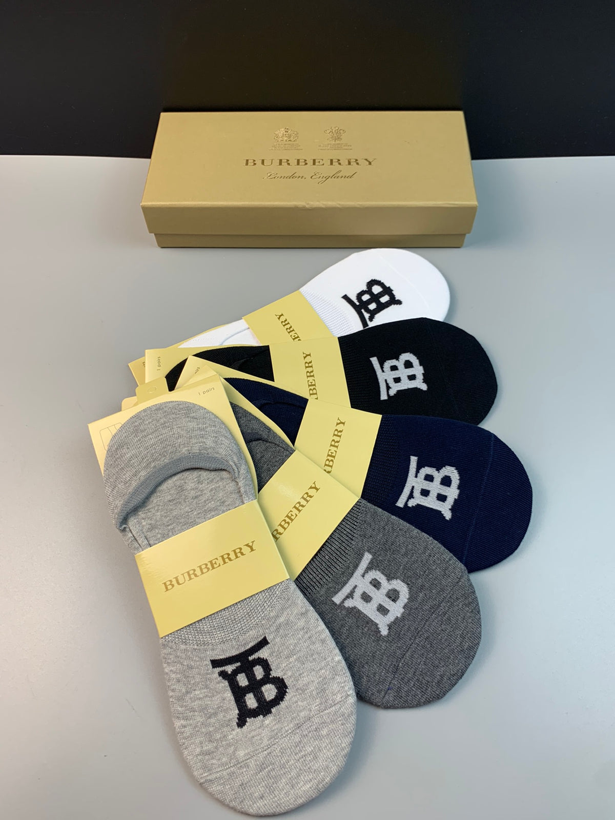 Burberry Cotton Short Socks - 5-Pair Pack