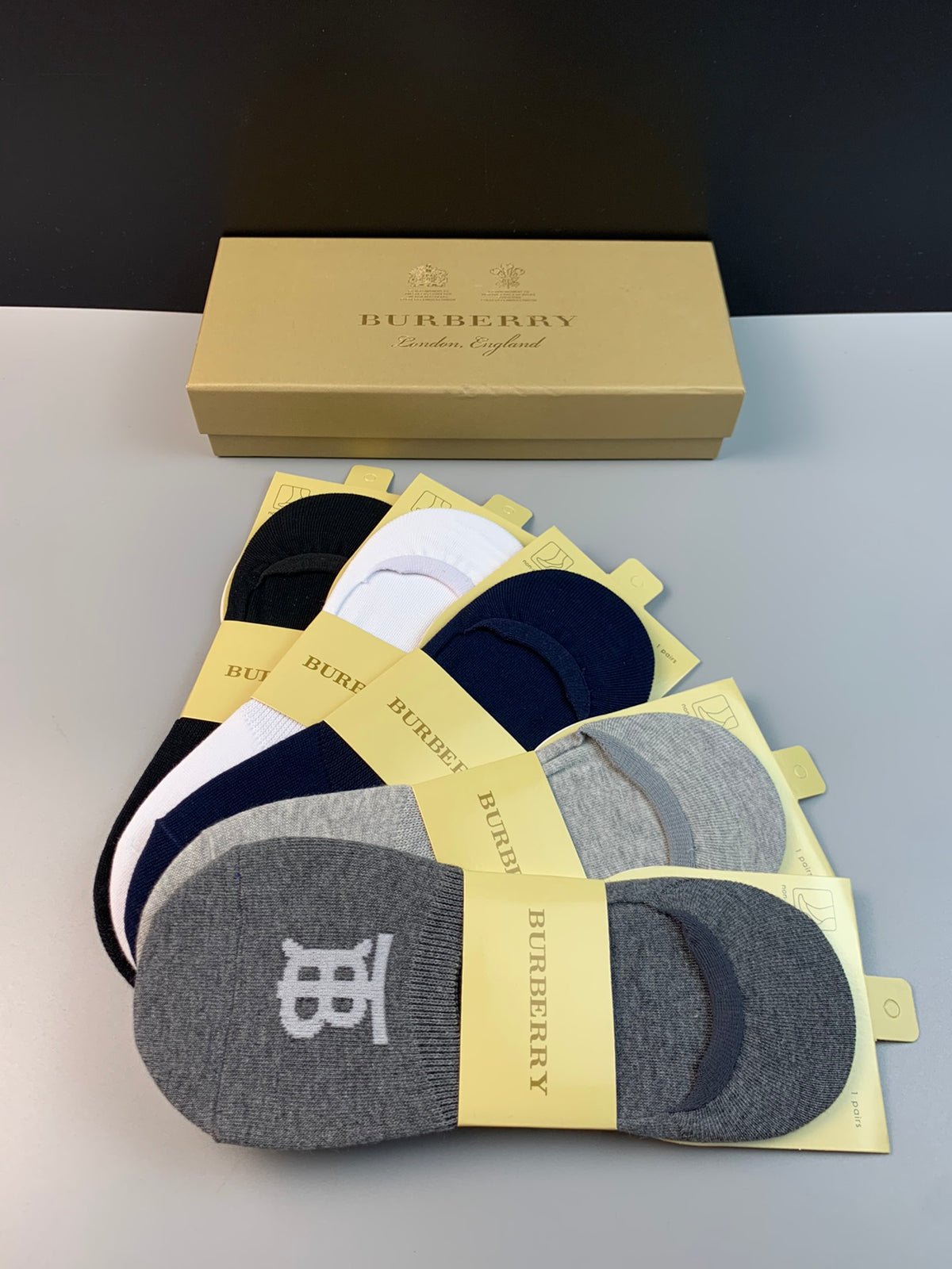 Burberry Cotton Short Socks - 5-Pair Pack