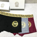 Versace Black Medallion Boxer Briefs 3-Piece Box Collection