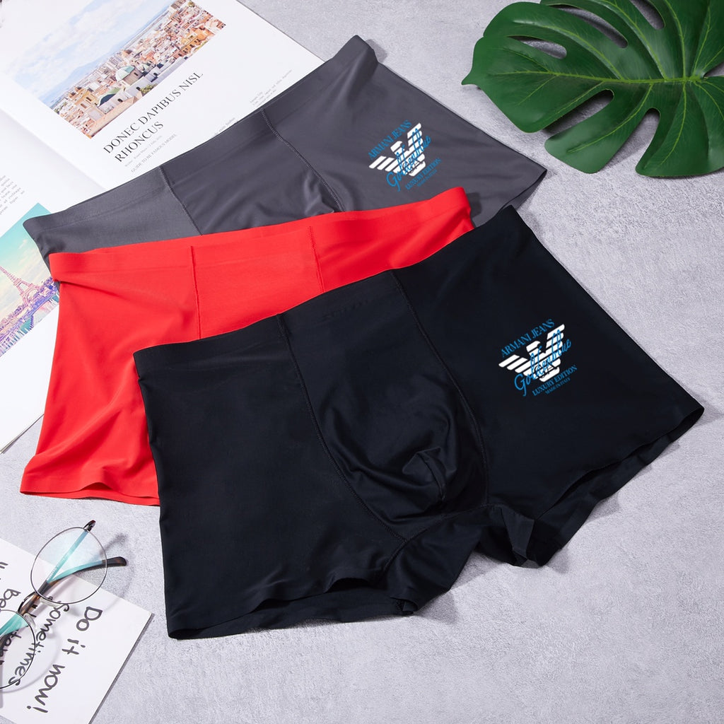 Armani Milk-Silk Men's Boxer Briefs - 3-Piece Box