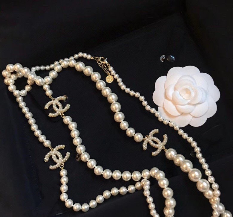Signature Emblem Pendant Necklace in Gold-Tone – Design 046 detail view