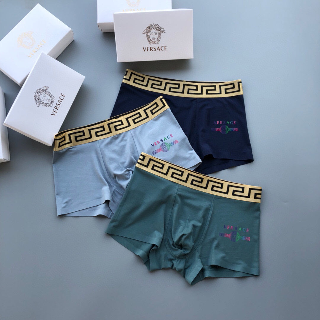Versace Multicolour Print Boxer Briefs 3-Piece Box Collection