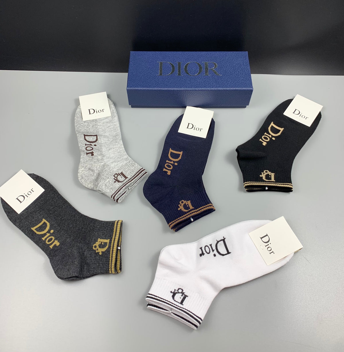 Dior Cotton Socks - 5-Pair Set
