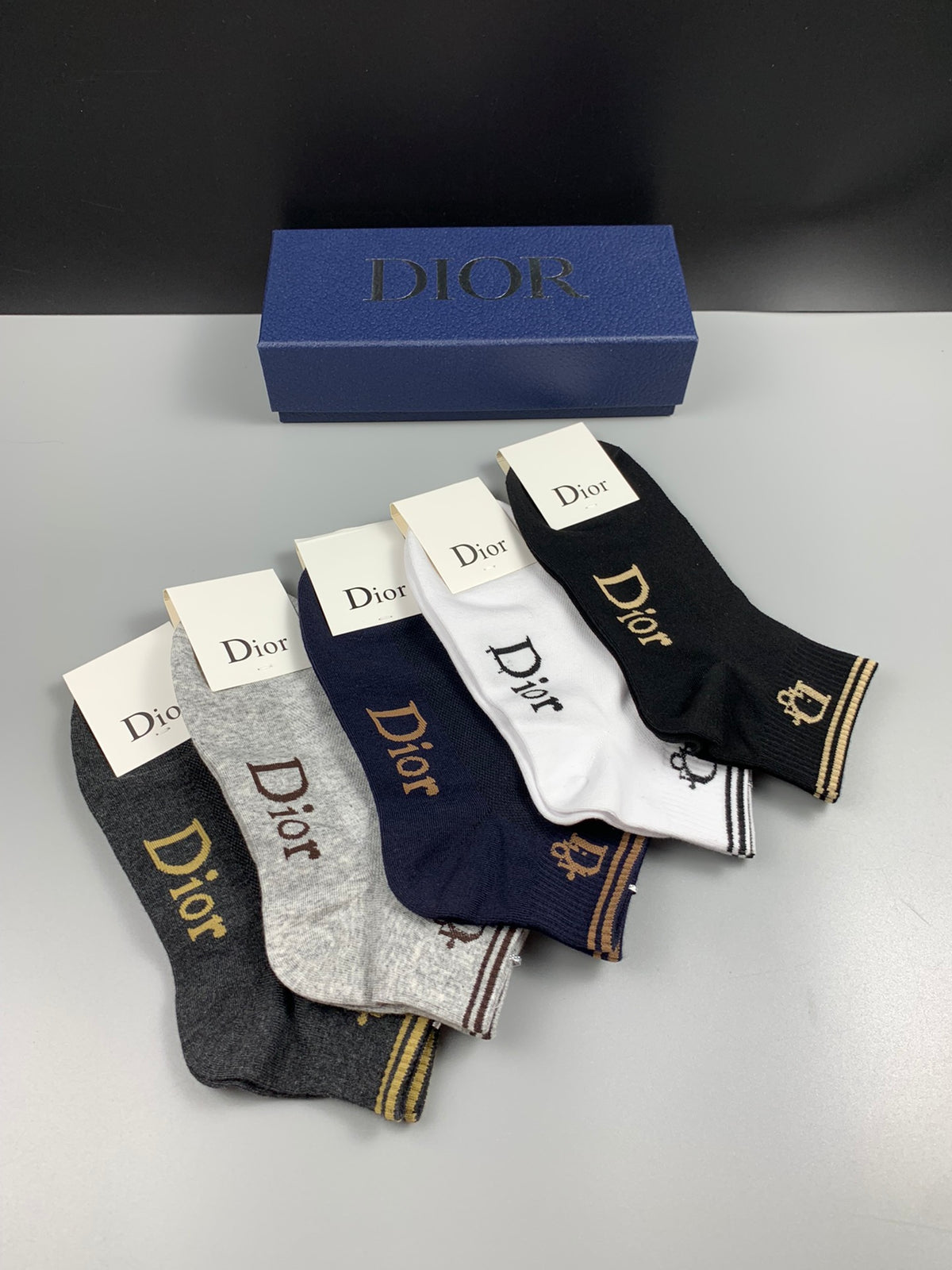 Dior Cotton Socks - 5-Pair Set
