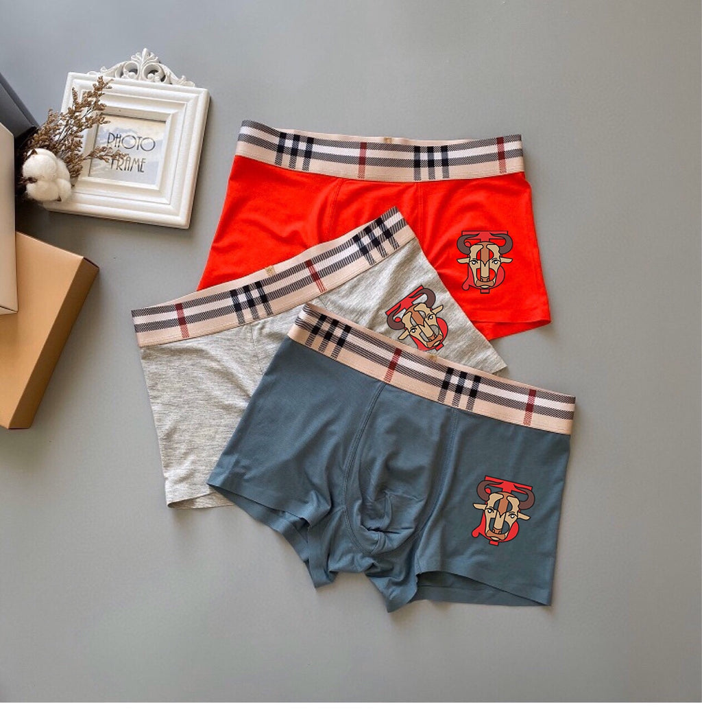 Burberry Modal Men's Boxer Briefs - 3-Piece Box