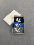 Versace Visible Branded Waistband Or Emblem Details Men's Boxer Briefs - 3-Piece Box