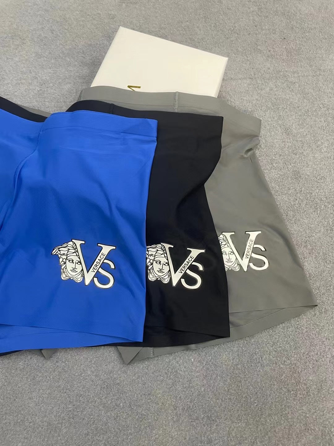 Versace Visible Branded Waistband Or Emblem Details Men's Boxer Briefs - 3-Piece Box
