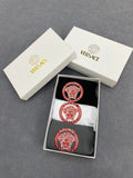 Versace Circular Red Crest Graphics Men's Boxer Briefs