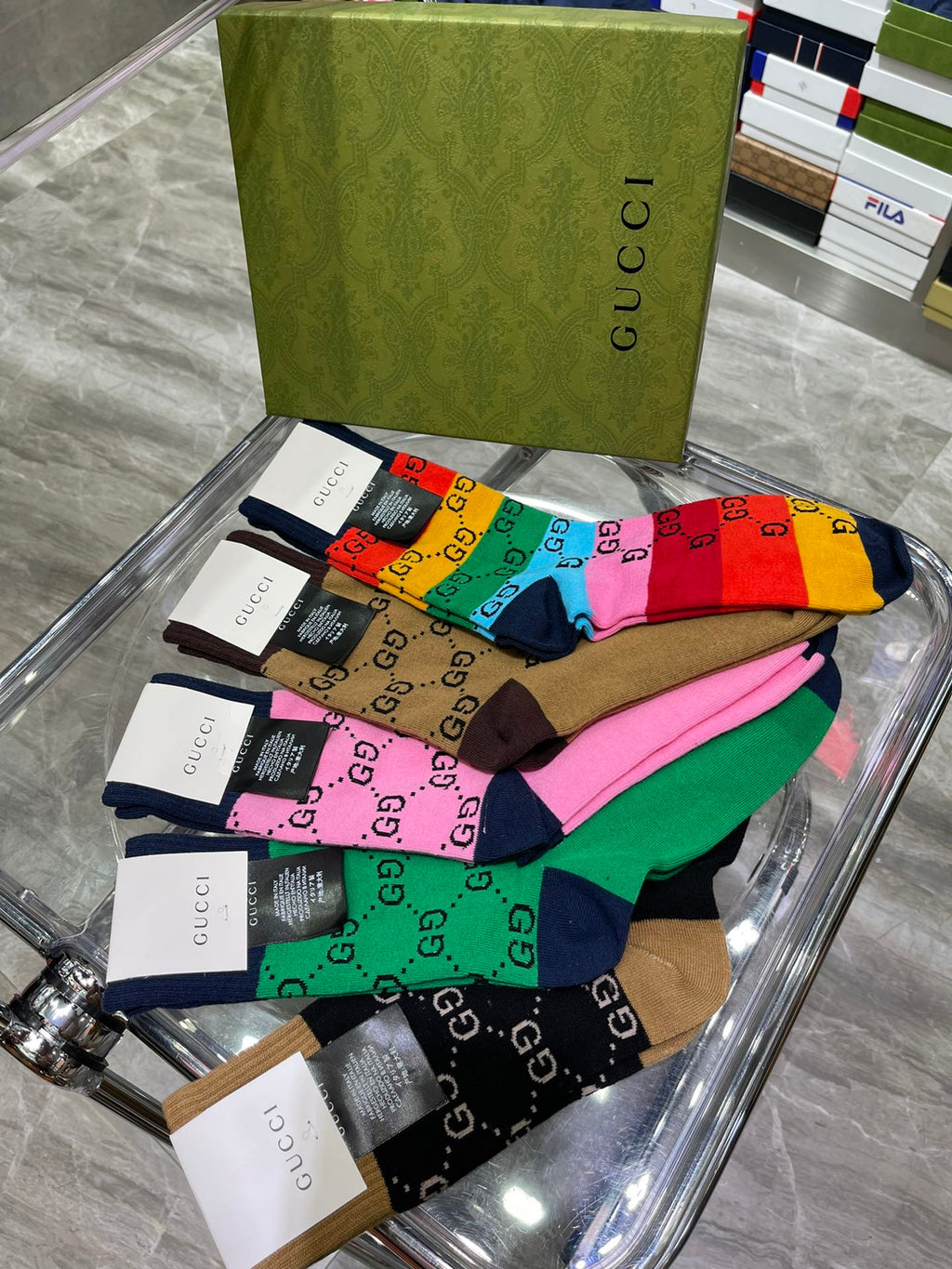 Gucci Cotton Short Socks