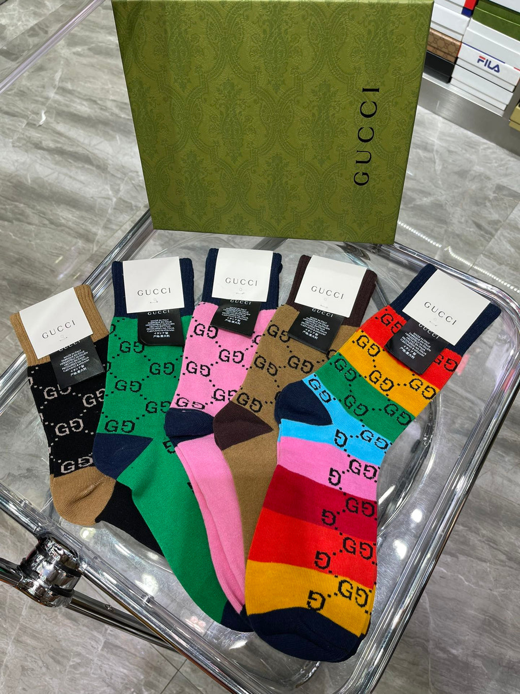 Gucci Cotton Short Socks