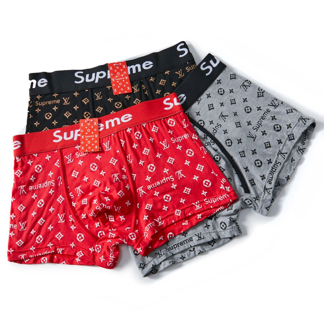 Louis Vuitton Cotton Men's Boxer Briefs - 3-Piece Box